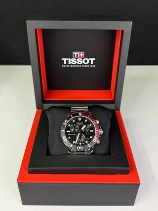 Tissot Seastar Cronógrafo Negro y Rojo