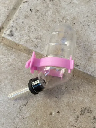 Jaula para hámster azul y rosa