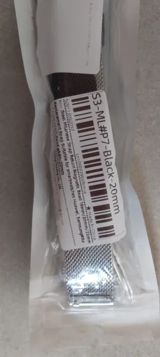 Correas de reloj metal malla negra y plata