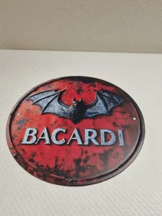 Insegna Metallo Bacardi Vintage Style