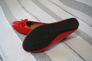 Manoletinas PASCAL MORABITO Piel Roja Talla 39