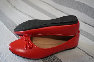 Manoletinas PASCAL MORABITO Piel Roja Talla 39