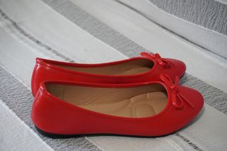 Manoletinas PASCAL MORABITO Piel Roja Talla 39