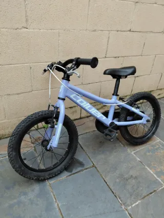 Bicicleta infantil Coluer morada 16 pulgadas