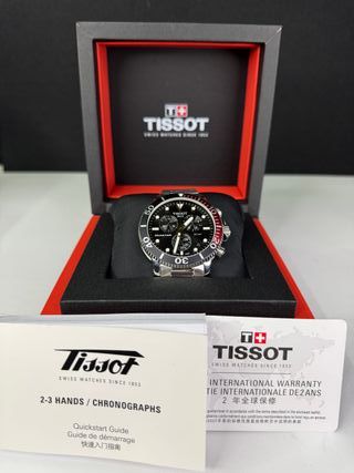 Tissot Seastar Cronógrafo Negro y Rojo
