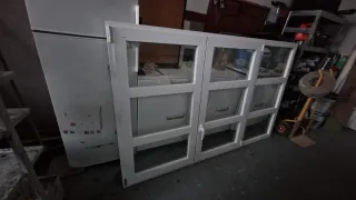 Ventana aluminio blanca 2.15x1.35