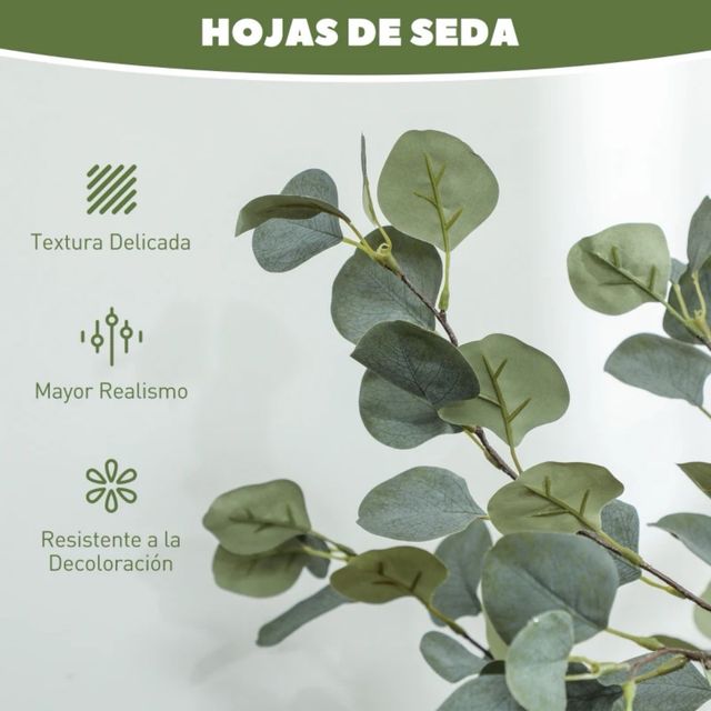 Planta Eucalipto Artificial Decorativa 120cm