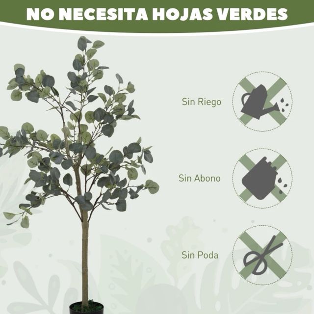 Planta Eucalipto Artificial Decorativa 120cm