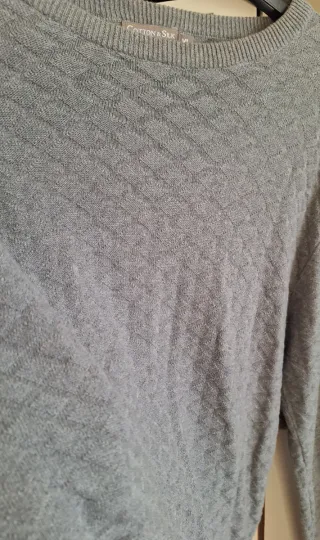 Maglione uomo girocollo grigio XL