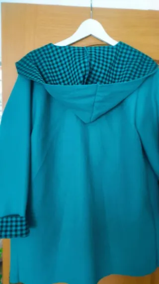 Cazadora reversible cuadros