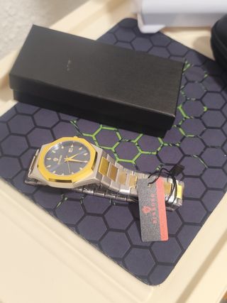 Reloj BINBOND Hombre Oro y Plata