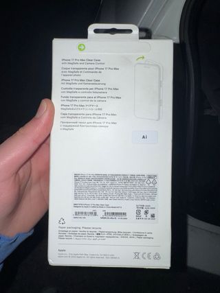 Funda iPhone 17 Pro Max Transparente MagSafe Apple