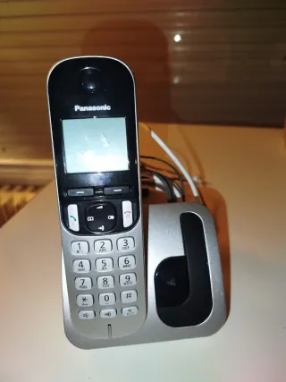 Teléfono Inalámbrico Panasonic Negro/Plata