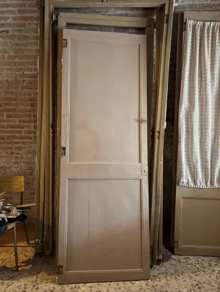 Puerta madera maciza vintage