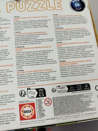 Lote 2 Puzzles Madera 50 piezas Educa