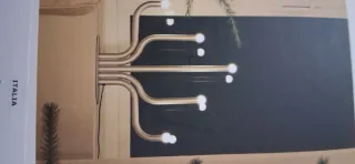 Lámpara de mesa metal diseño lujo 5 luces