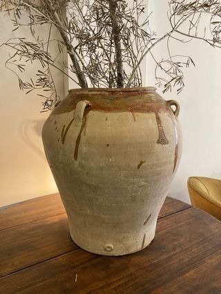 antigua tinaja terracota