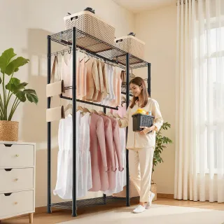 Appendiabiti Regolabile con 3 Aste Carico 363 kg