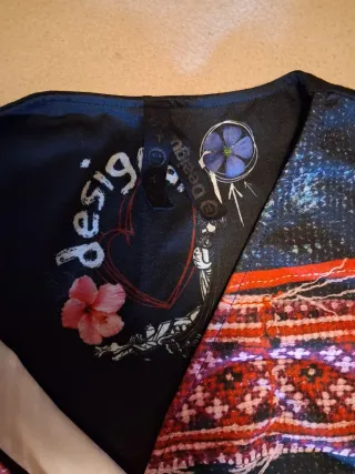 Vestito Desigual nero multicolore