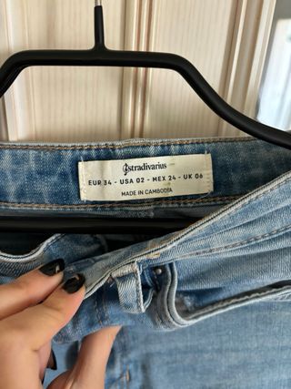 Pantalones vaqueros azules talla 34