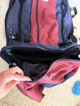 Mochila Black Wolf 100L Azul/Roja