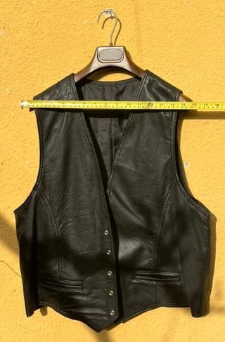 Chaleco de Cuero Negro
