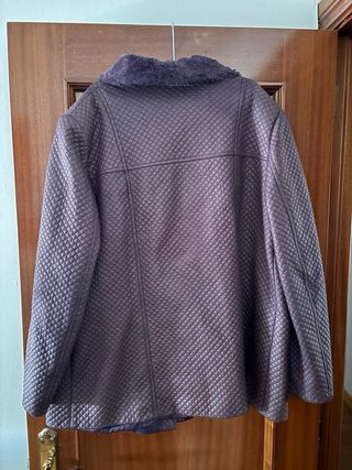 Abrigo acolchado mujer morado