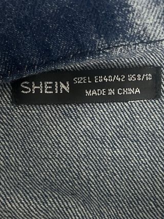 Talla M / L. Cazadora vaquera desteñida SHEIN