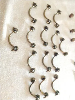 Lote tiradores metal antiguos