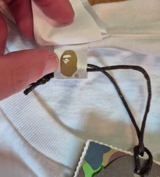 T-shirt BAPE Branca Tamanho L