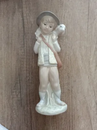 Figura porcelana pastor con oveja