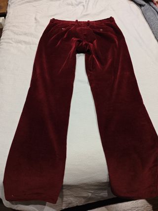 Pantalón pana hombre Burdeos