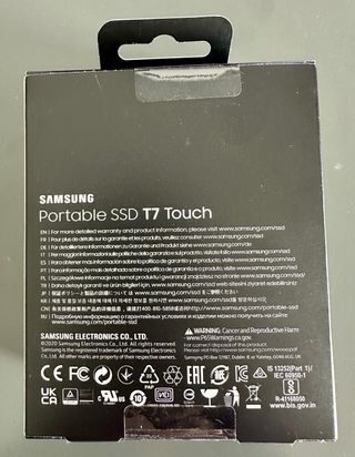 Samsung T7 Touch SSD Portátil 1TB NUEVO