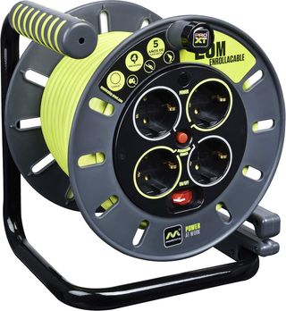 Masterplug Pro-XT Enrollacables de carrete de cabl