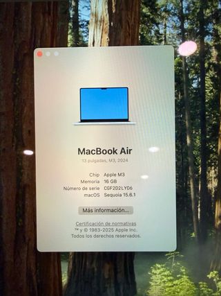 MacBook Air M3 512GB 16GB RAM NUEVO