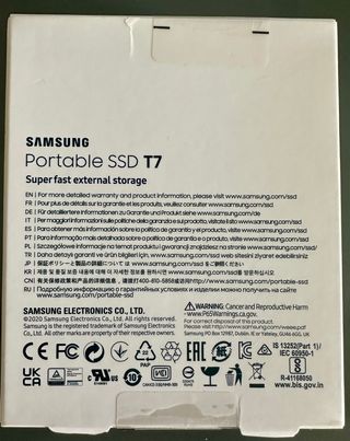 Samsung SSD T7 1TB Portátil - Nuevo