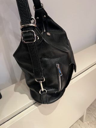 Borsa donna in pelle nera