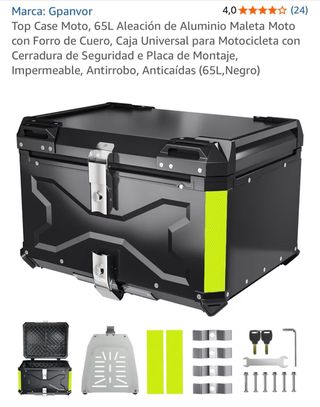 Maleta de moto características en las fotos