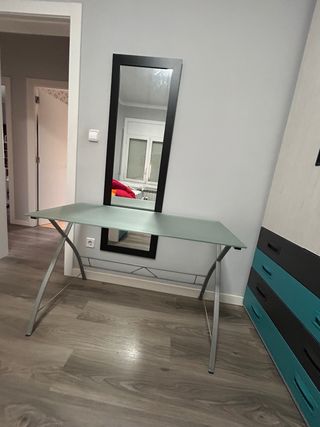 Escritorio cristal 120x55x72 cm