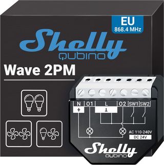 Shelly Wave 2PM- Z-wave Smart Interruptor Relé, 2