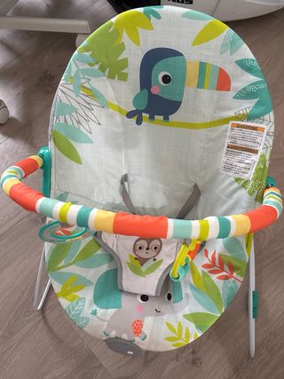 Hamaca eléctrica para bebé con diseño de animales