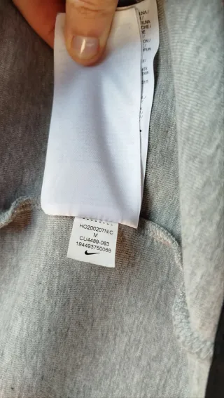 Chaqueta Nike Gris Cremallera