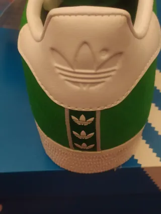 Zapatillas Adidas Gazelle Verde y Blanco