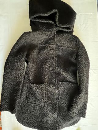 Cappotto Ovs nero con cappuccio taglia XS