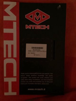 Giacca Moto Pelle Donna MTECH