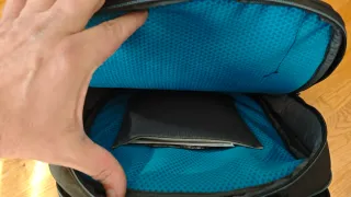 Mochila Alienware Negra y Azul