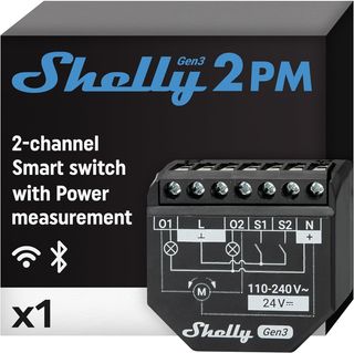 Shelly 2PM Gen3 - Relé Interruptor de Persiana Ina
