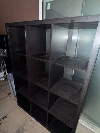 Estantería modular negra Ikea