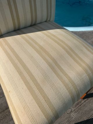 Juego de 4 sillas y 2 con reposabrazos beige,salón