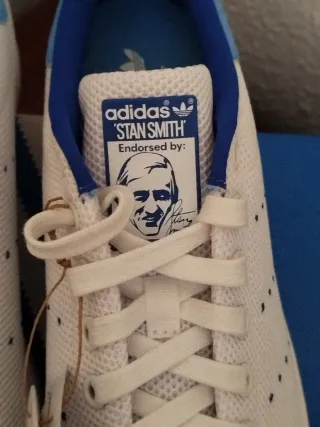 Zapatillas Adidas Stan Smith Blancas y Azules